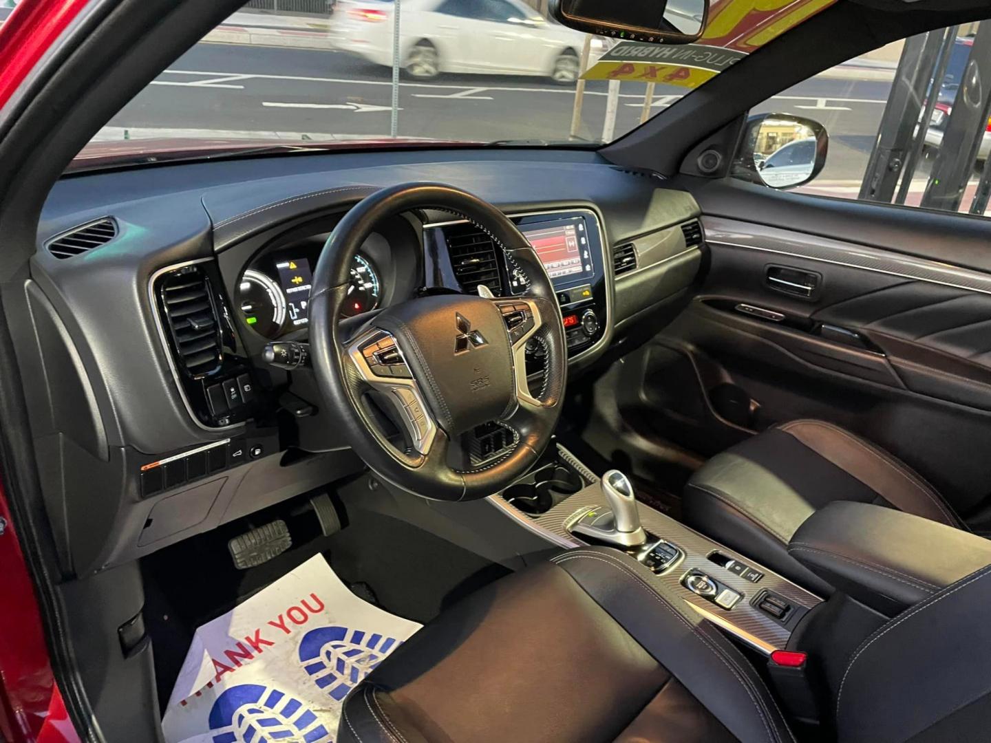 2019 RED /BLACK Mitsubishi Outlander PHEV (JA4J24A55KZ) , located at 744 E Miner Ave, Stockton, CA, 95202, (209) 944-5770, 37.956863, -121.282082 - PLUS TAXES AND FEES - Photo#7